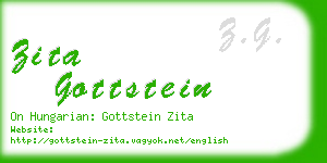 zita gottstein business card